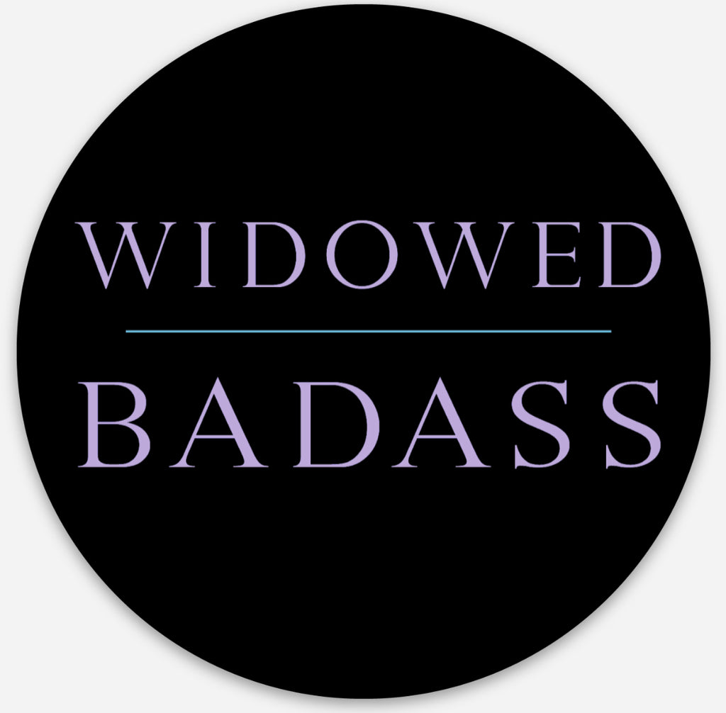 Widowed Badass Sticker
