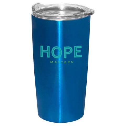 Hope Matters Blue Metal Tumbler